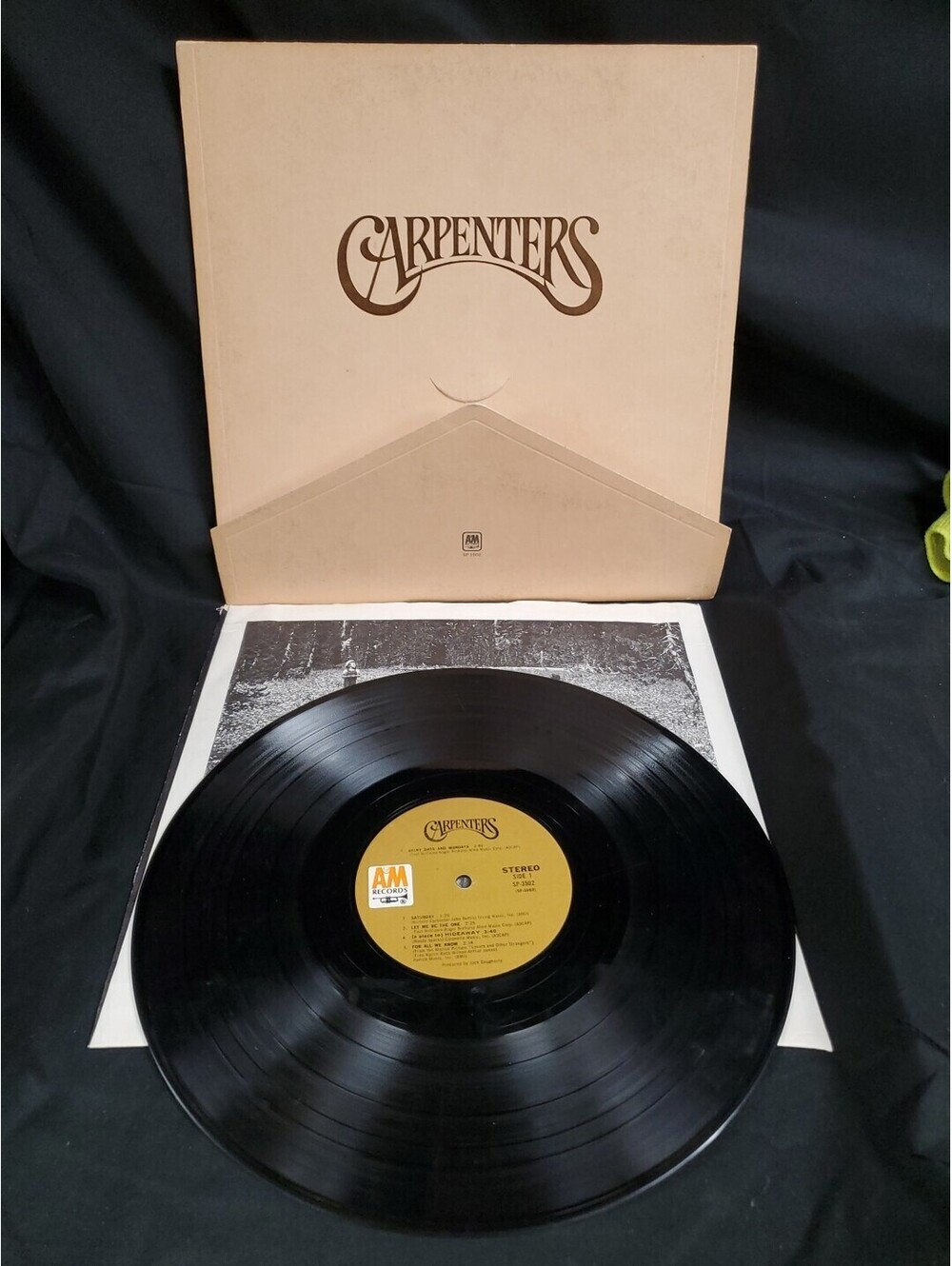 Vintage 1971 Carpenters A&M Records SP 3502 33RPM 12” Vinyl Record Good